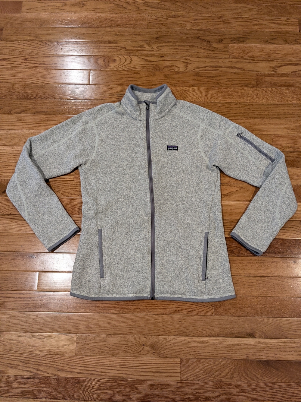Patagonia Better Sweater Light Gray Full-Zip Fleece Jacket Women's Medium